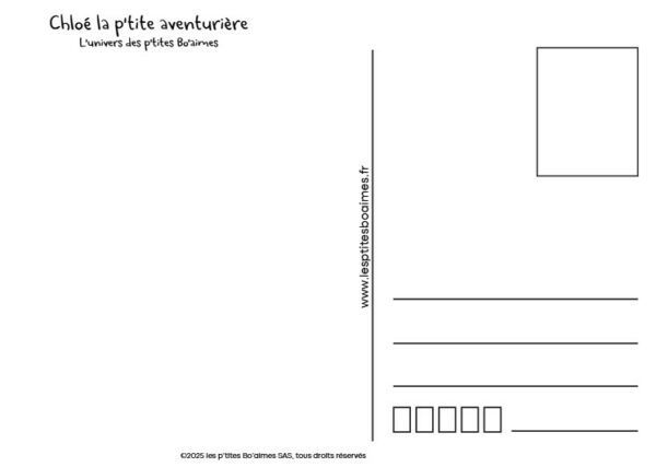 Carte postale - Chloé la p'tite aventurière – Image 2