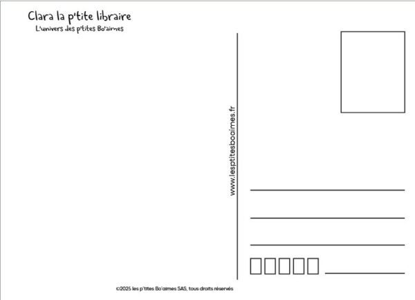 Carte postale - Clara la p'tite libraire – Image 2