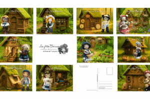 Cartes postales - lot des 10 cartes différentes